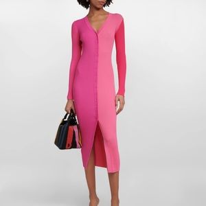 STAUD XS Shoko Colored Blocked Ribbed Sweater (worn once; very good condition)